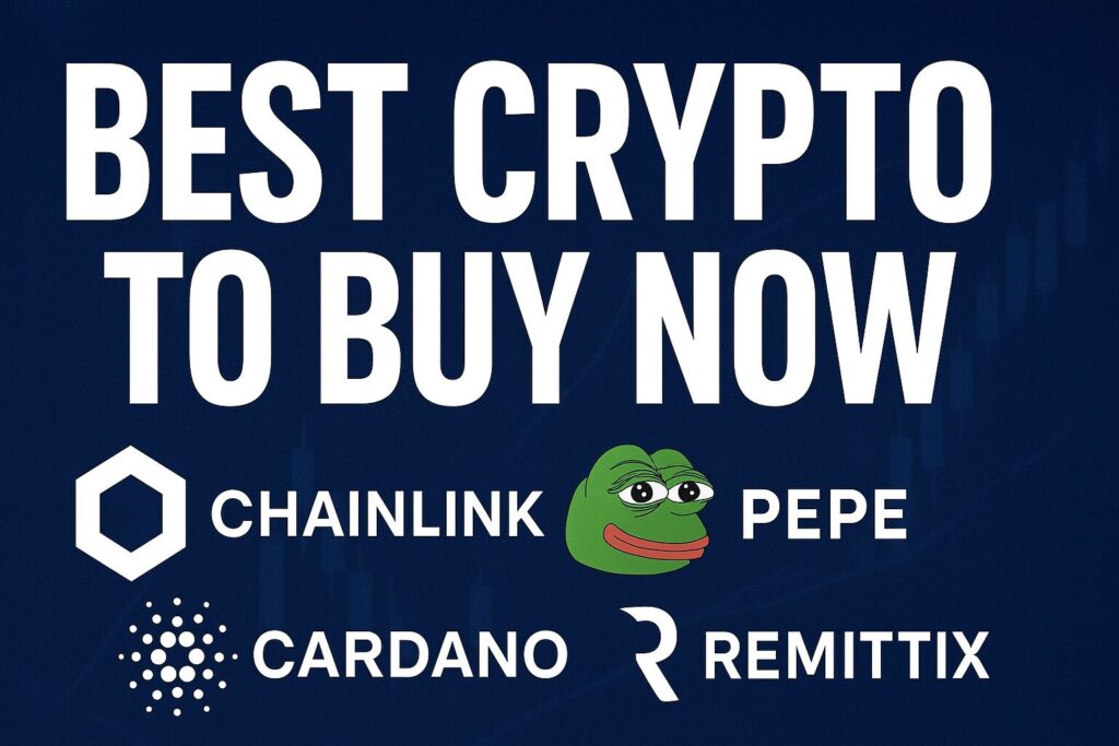 best crypto to buy now chainlink, cardano, pepe or remittix (2025 guide)