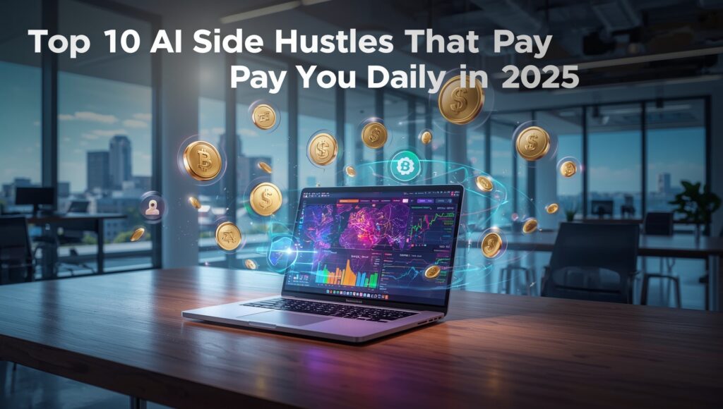 top 10 ai side hustle that pay you daily