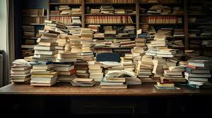 books on desk