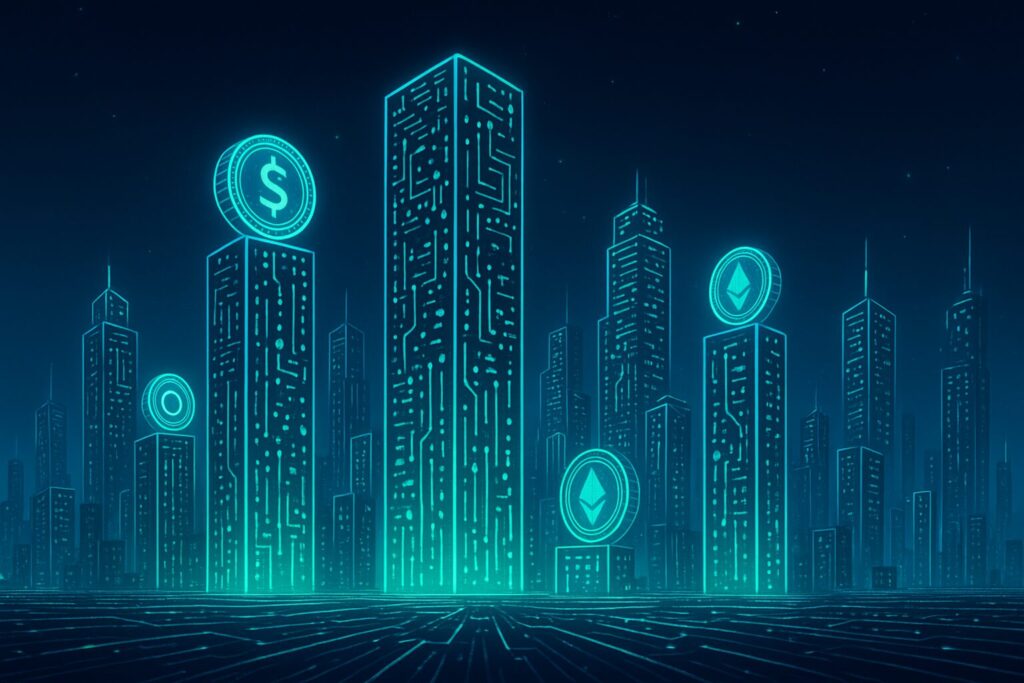 The Ultimate Guide to Investing in Tokenized Real Estate Visual showing “Investor Journey: From signup → Buy tokens → Earn income